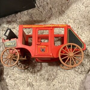 Red Wells Fargo Stagecoach Model